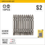 UYUSTOOLS 10PCS DOUBLE-END BITS SET