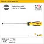 UYUSTOOLS SCREWDRIVER – TPR HANDLE