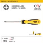 UYUSTOOLS SCREWDRIVER – TPR HANDLE