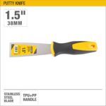 UYUSTOOLS PUTTY KNIFE - BI-MATERIAL HANDLE
