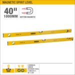 UYUSTOOLS BOX BEAM SPIRIT LEVEL ECO – MAGNETIC