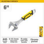 UYUSTOOLS ADJUSTABLE WRENCH PLASTIC HANDLE