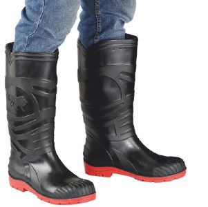GUMBOOT RED COLOR WITH STEEL TOE